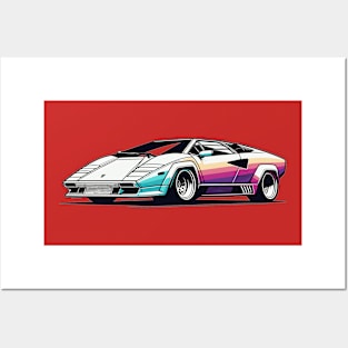 Lamborghini Countach Posters and Art